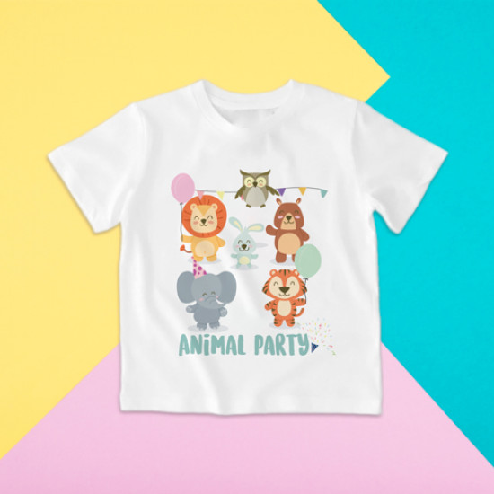 Camiseta para niños Animal party - Supermolón - Camisetas infantiles  originales