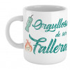 Taza  personalizada con mensaje divertido para las falleras.